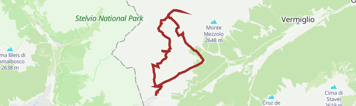 Route map: Dead City and Strino Small Lakes
